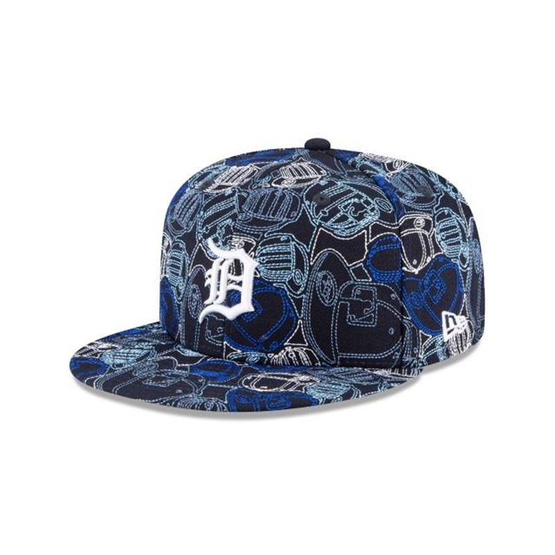 MLB Detroit Tigers Cap Chaos 59Fifty Fitted (KJA1637) - Blue New Era Caps